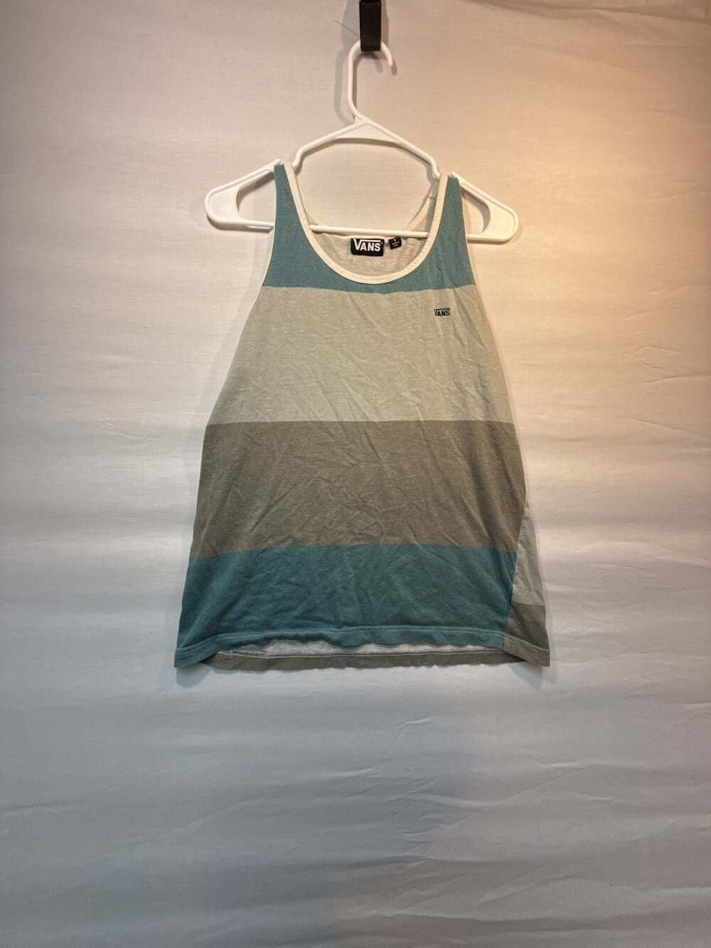 Vans Off the Wall Men's Small Striped Colorblock Tank Top